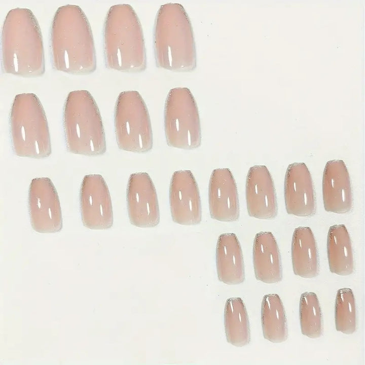 Elegant Glitter-Trimmed Nail Art Enhancements Stornfield