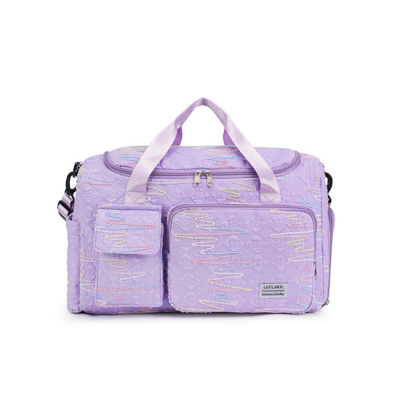 Stylish Quilted Gym Duffle Bag