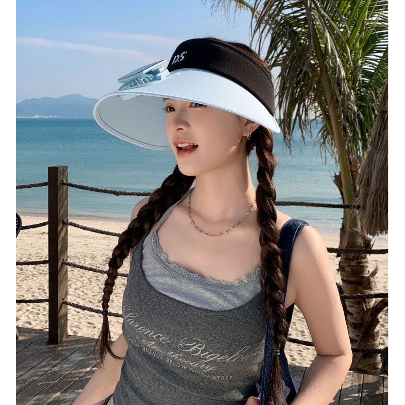 Adjustable sun visor with extra wide brim and breathable headband Stornfield