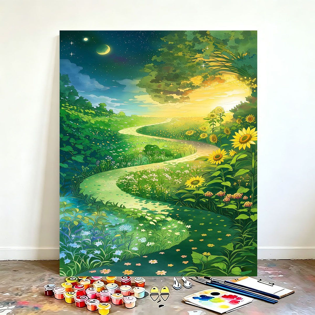 DIY Scenic Nature Paint by Numbers Art Kit Stornfield