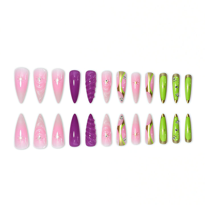 Artistic Press-On Nail Set Stornfield