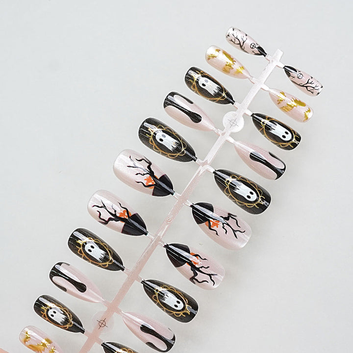 Halloween-Inspired Decorative Press-On Nail Set Stornfield