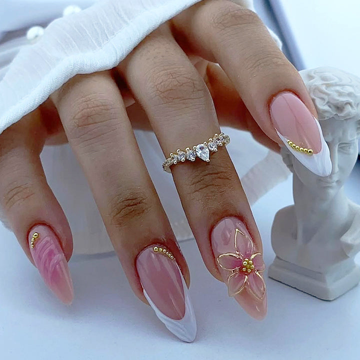 Decorative Premium Press-On Nail Art Set Stornfield