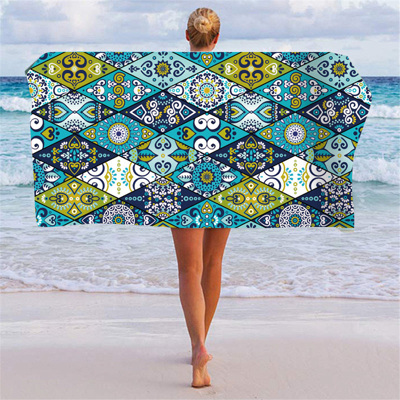 Beach towel with creative dollar design Stornfield