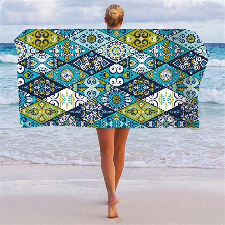Beach towel with unique geometric pattern Stornfield