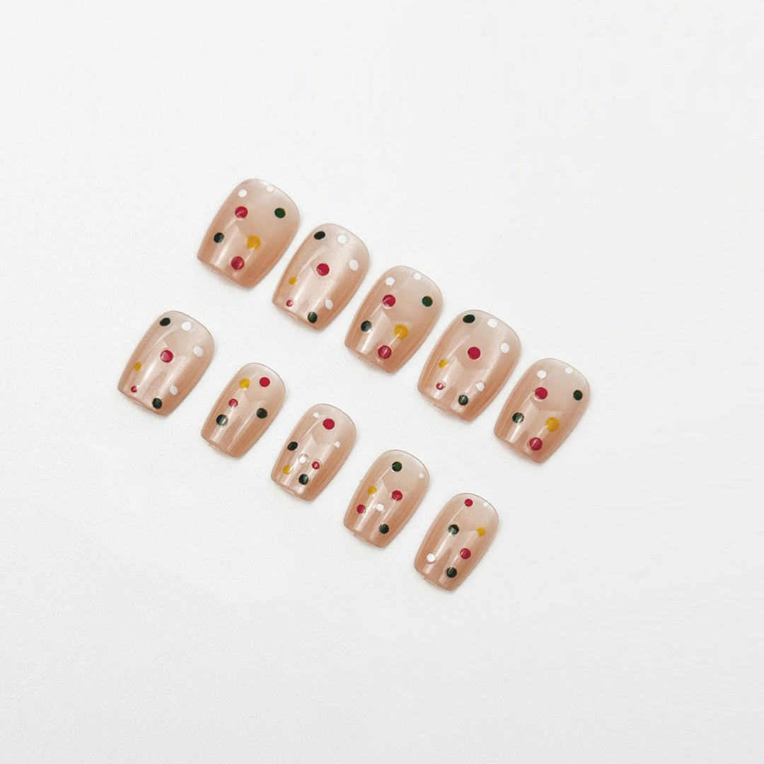 Artistic Confetti Press-On Nail Set Stornfield