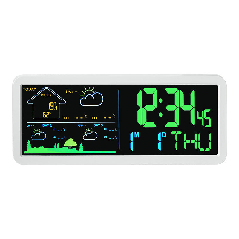 Digital weather forecast clock with hygrometer Stornfield
