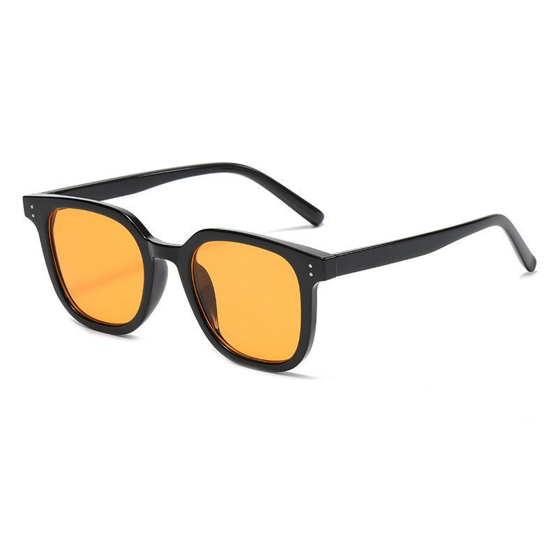 Women striking retro sunglasses with yellow-tinted lenses Stornfield