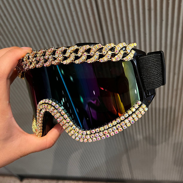 Women Ski Goggles with Glamorous Crystal Frame Stornfield