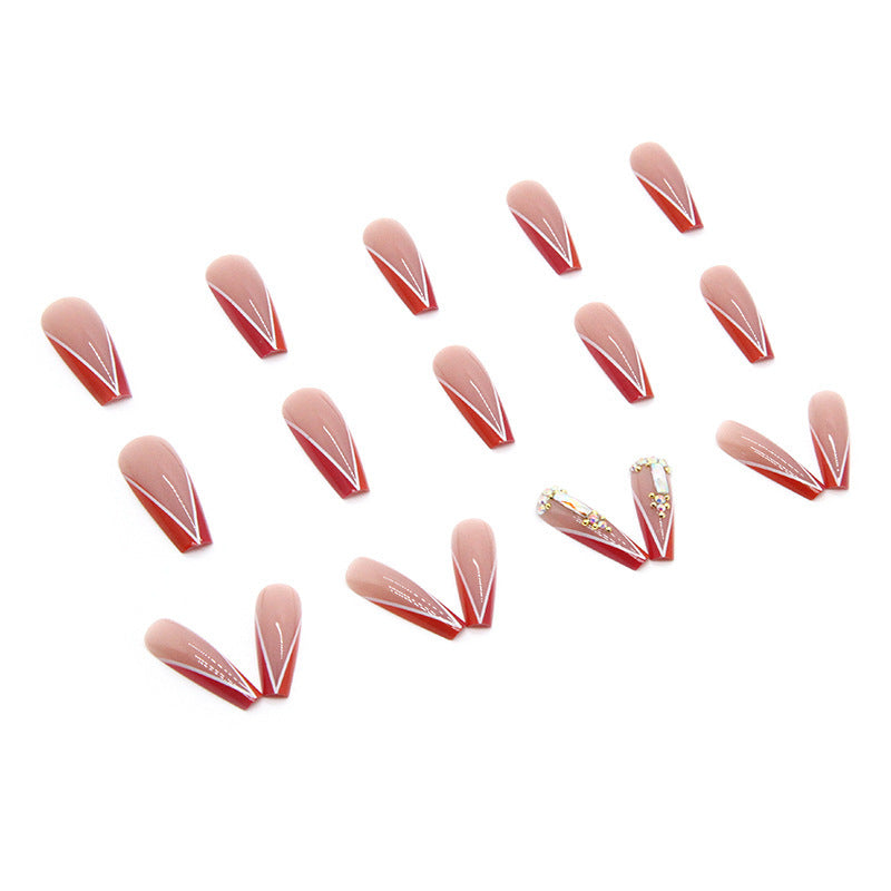 Acrylic nail tips with neon decoration Stornfield