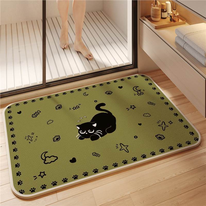 Non-Slip Cat-Themed Bath Mat