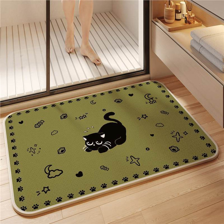 Non-Slip Cat-Themed Bath Mat