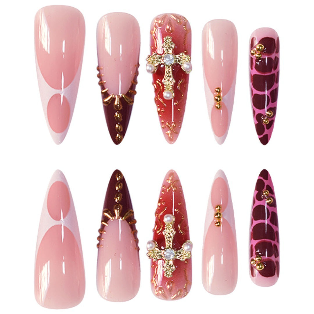 Glamorous Decorative Stiletto Press-On Nail Set Stornfield
