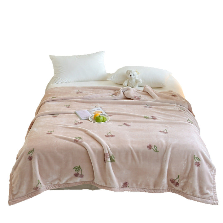 Plush Microfiber Cartoon Bear Fleece Throw Blanket