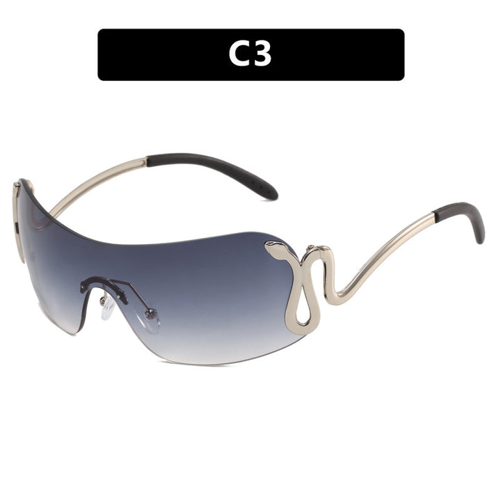 Ladies futuristic sunglasses with elegant swan design Stornfield