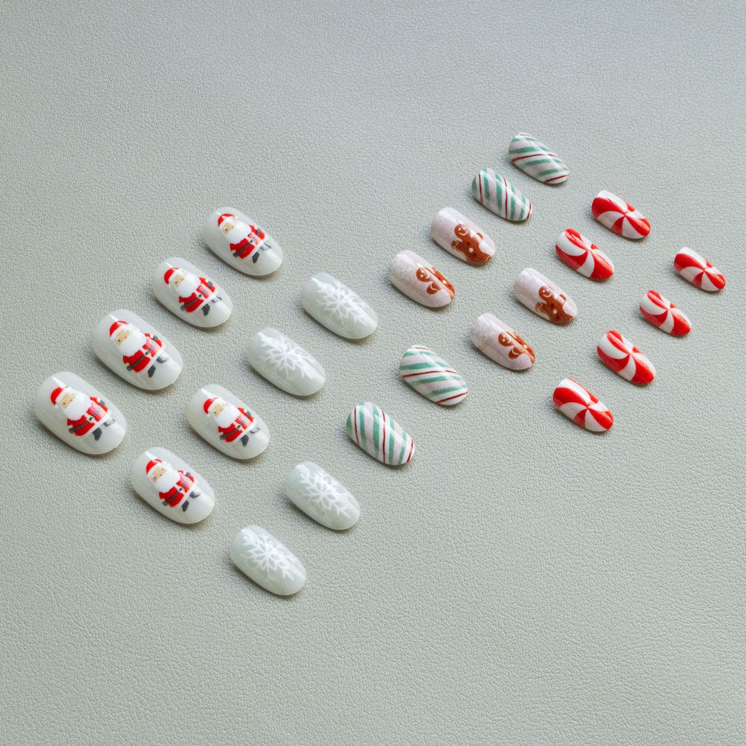 Festive Gingerbread Nail Art Set