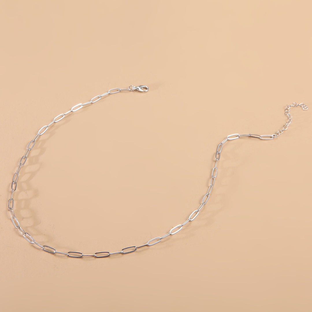 Sleek Long Link Chain Necklace Stornfield
