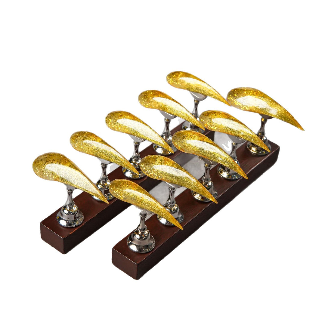 Glittering Stiletto Press-On Nail Tips