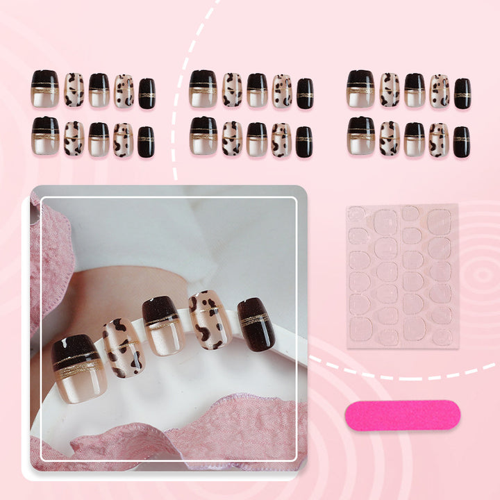 Contemporary Patterned Press-On Nail Art Set Stornfield