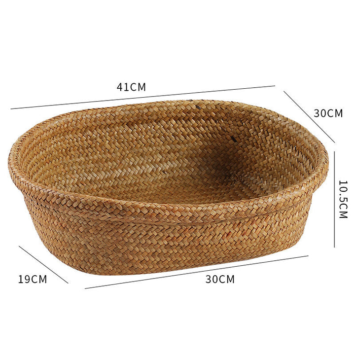 Natural Woven Serving Basket Stornfield