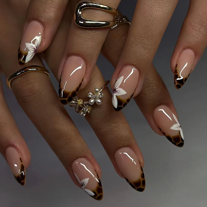 Artistic Floral Ombre Press-On Nails Stornfield