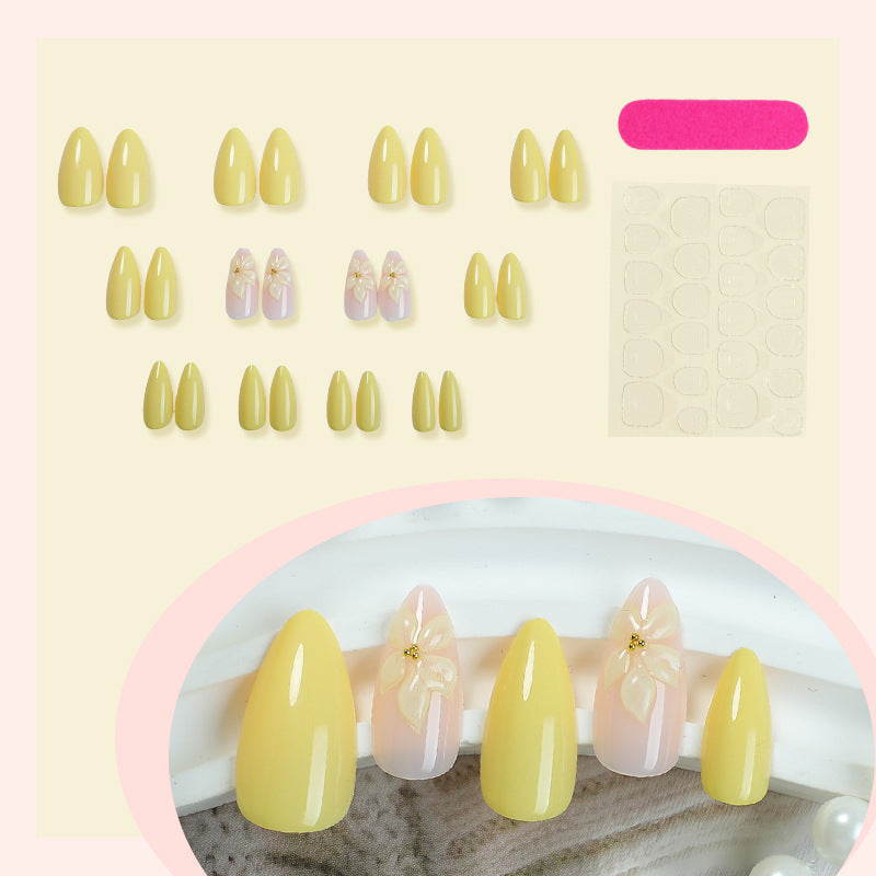 Creative nail art set with delicate floral designs Stornfield