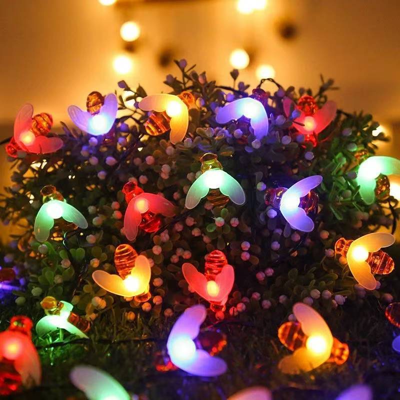 Decorative Bee Solar String Lights Stornfield