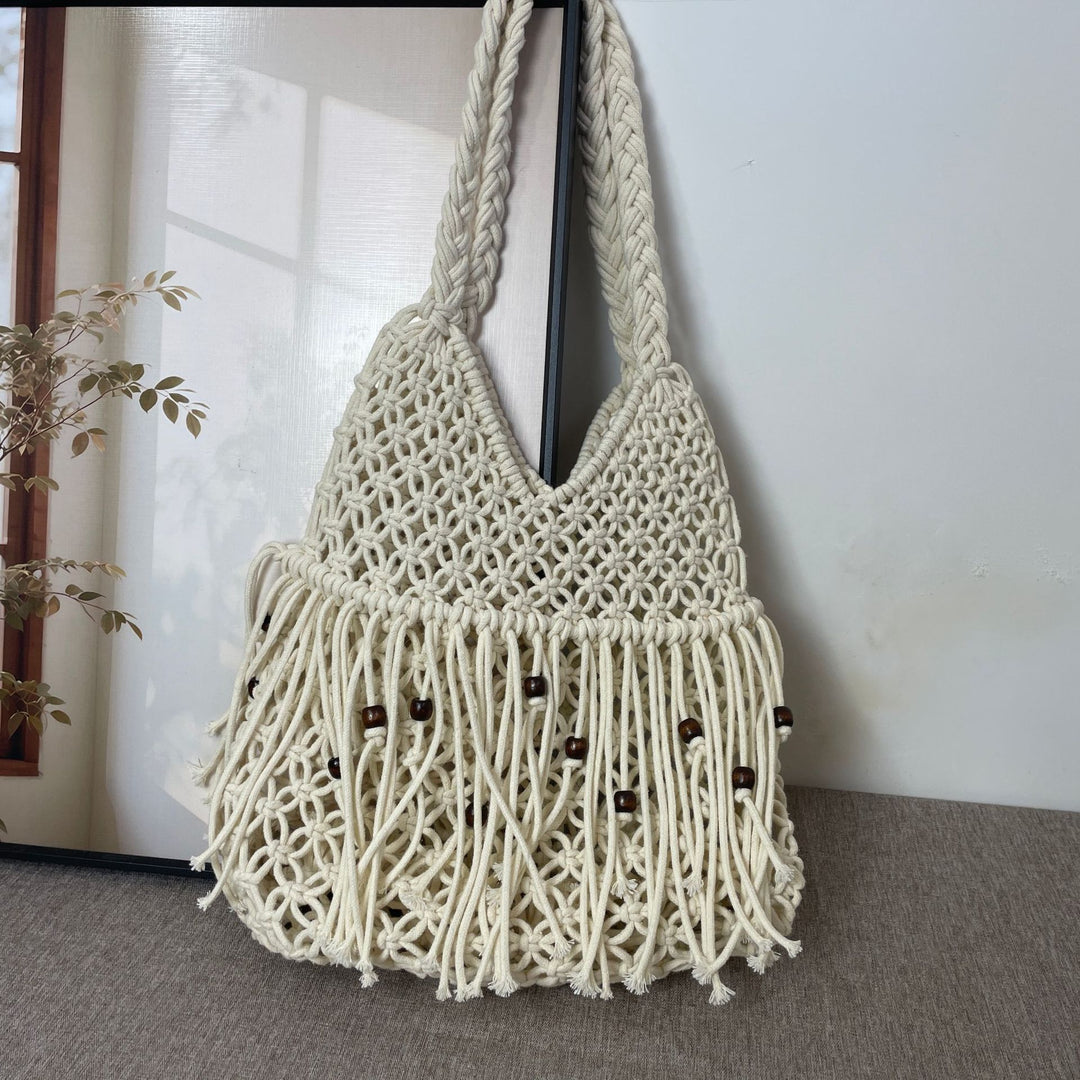 Macrame Crossbody Bag with Tassels Stornfield