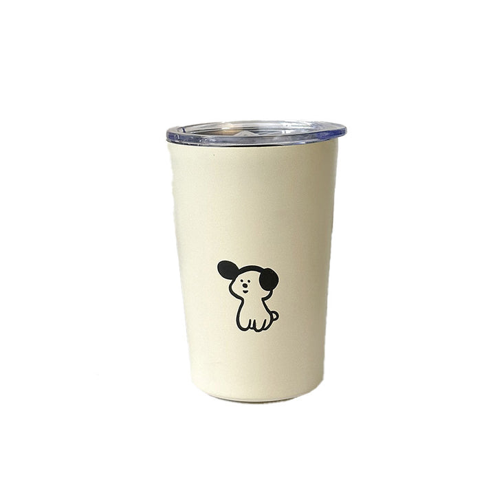 Ladies Insulated Drinking Cup with Charming Dog Design Stornfield
