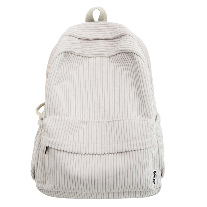 Corduroy Textured School Backpack Stornfield