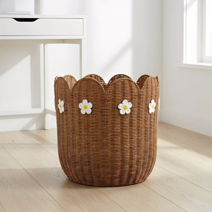 Decorative basket with wavy edge Stornfield