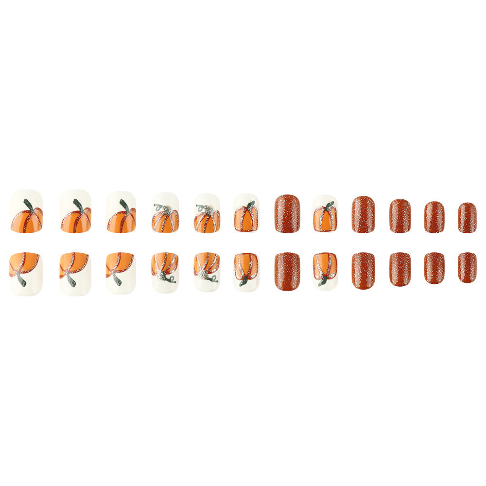 Pumpkin-Themed Nail Art Set Stornfield