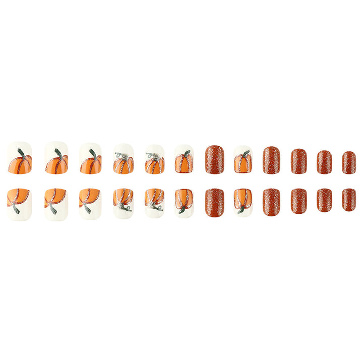 Pumpkin-Themed Nail Art Set Stornfield