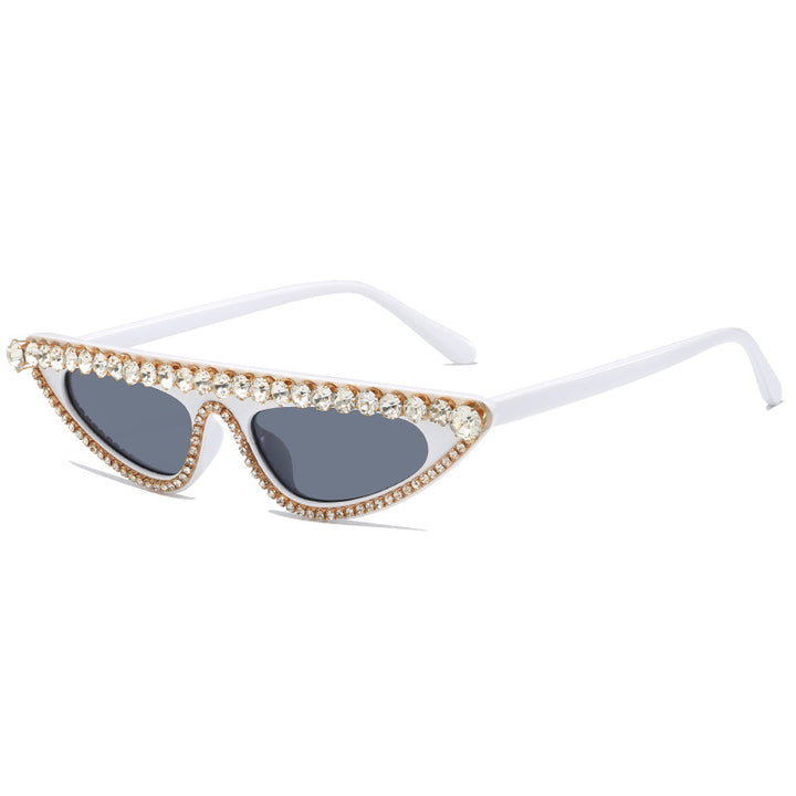 Women's Cat-Eye Sunglasses with Sparkling Stone Accents Stornfield
