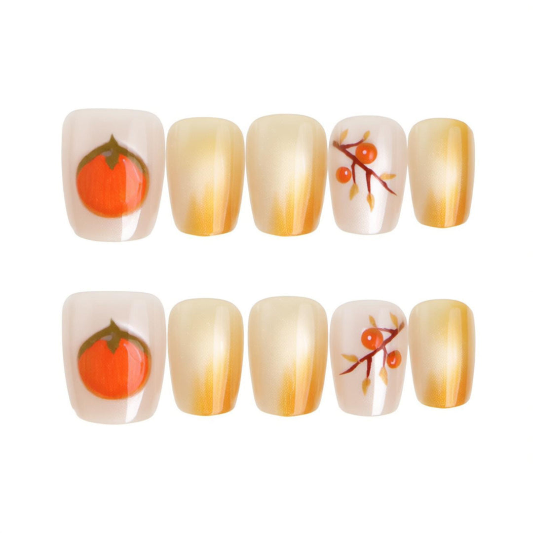 Seasonal Fruit-Themed Press-On Nail Art Stornfield