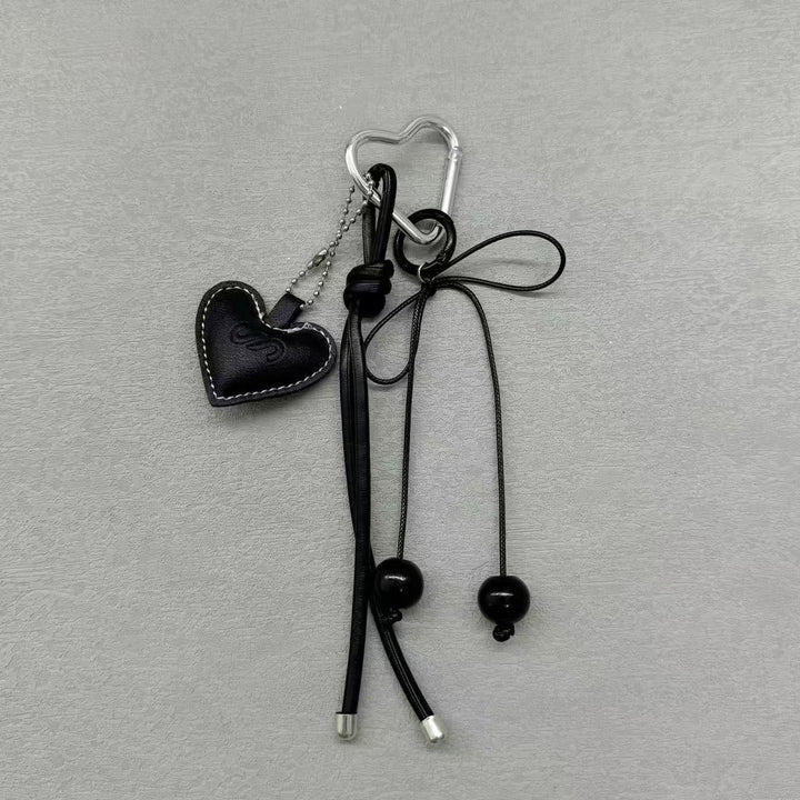 Leather Heart Charm Keychain Stornfield