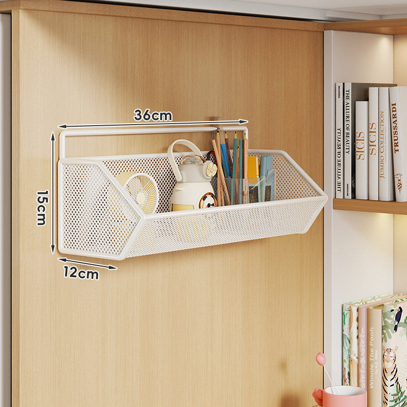 Over-Panel Hanging Mesh Storage Basket Organizer