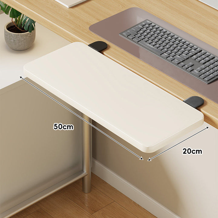 Extra-Wide Low-Profile Under-Desk Slide-Out Keyboard and Mouse Platform