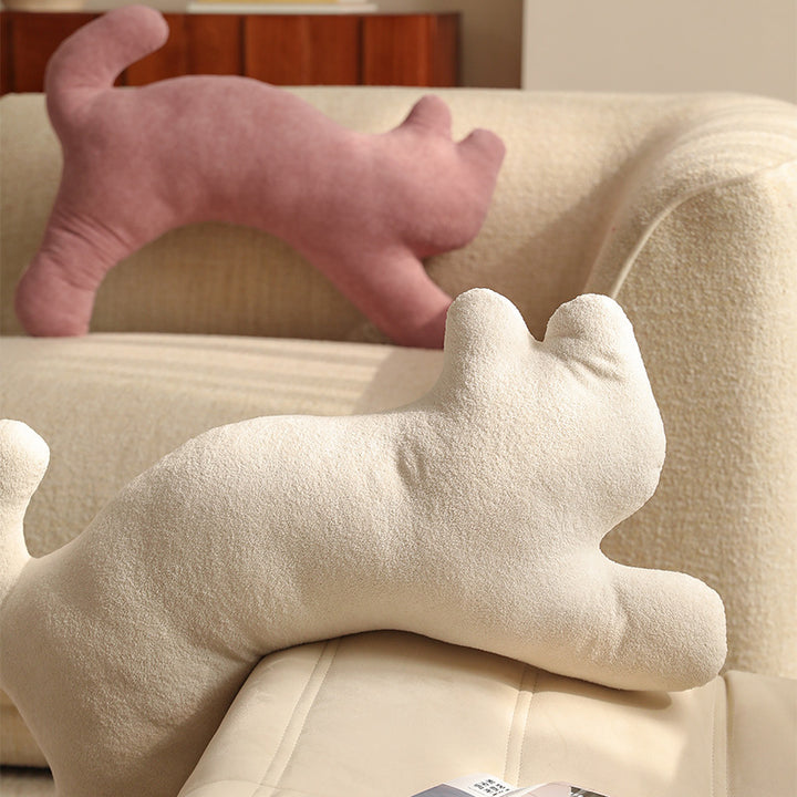 Cozy cat-shaped neck pillow made of microfleece Stornfield
