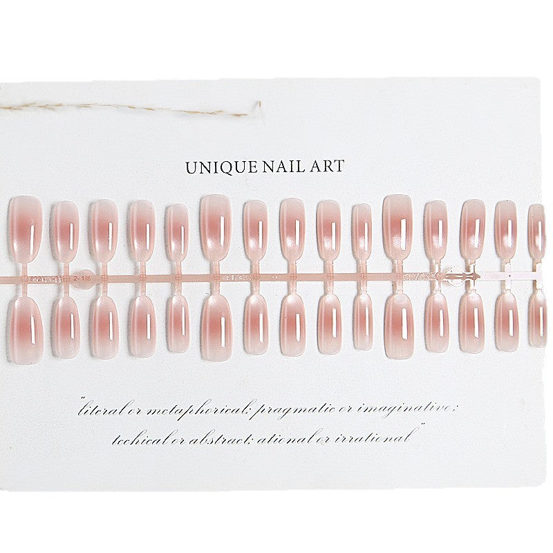 Acrylic nail set with elegant ombre effect and high gloss finish Stornfield