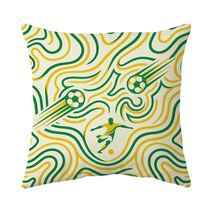 Modern Symmetric Geometric Square Throw Pillow Cover