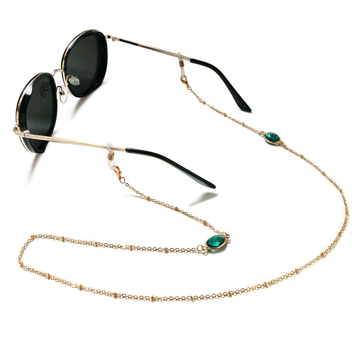 Chic Gemstone-Accented Eyewear Chain Stornfield