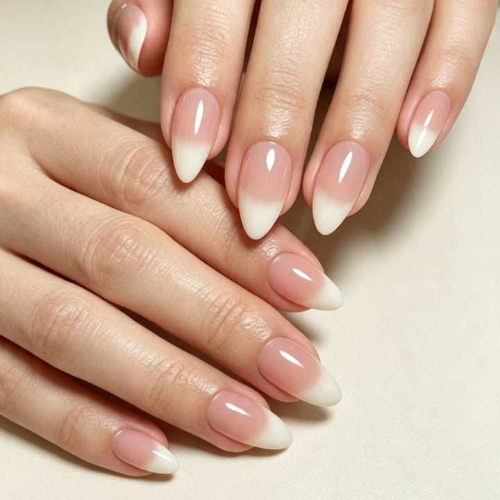 Artificial nails with pointed ombre design Stornfield