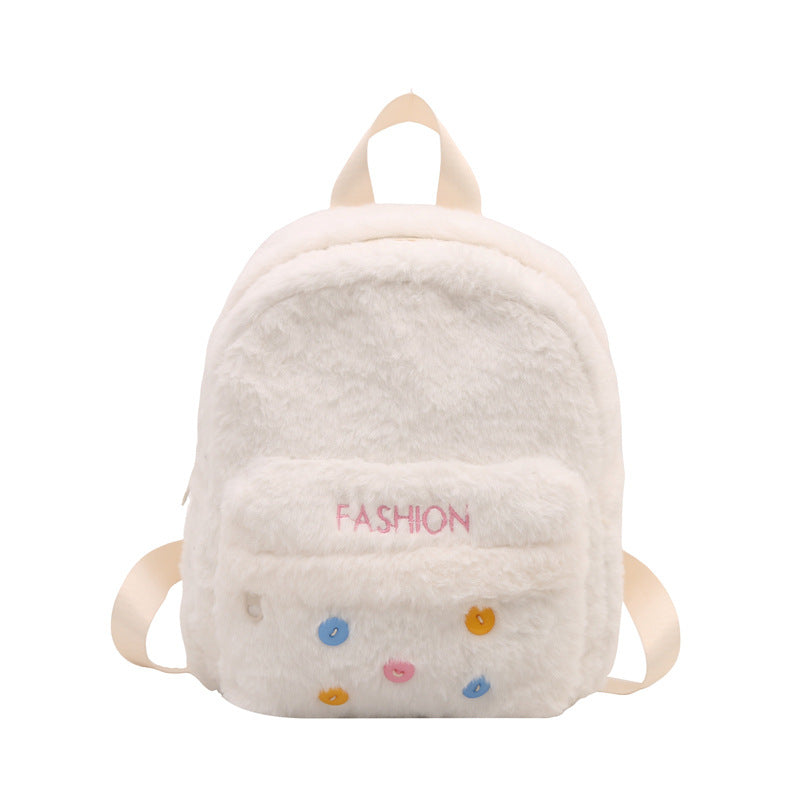 Plush backpack with playful design Stornfield