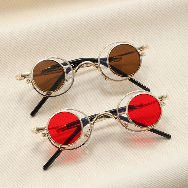 Women's Fashion Round Sunglasses with Elegant Metal Frame Stornfield