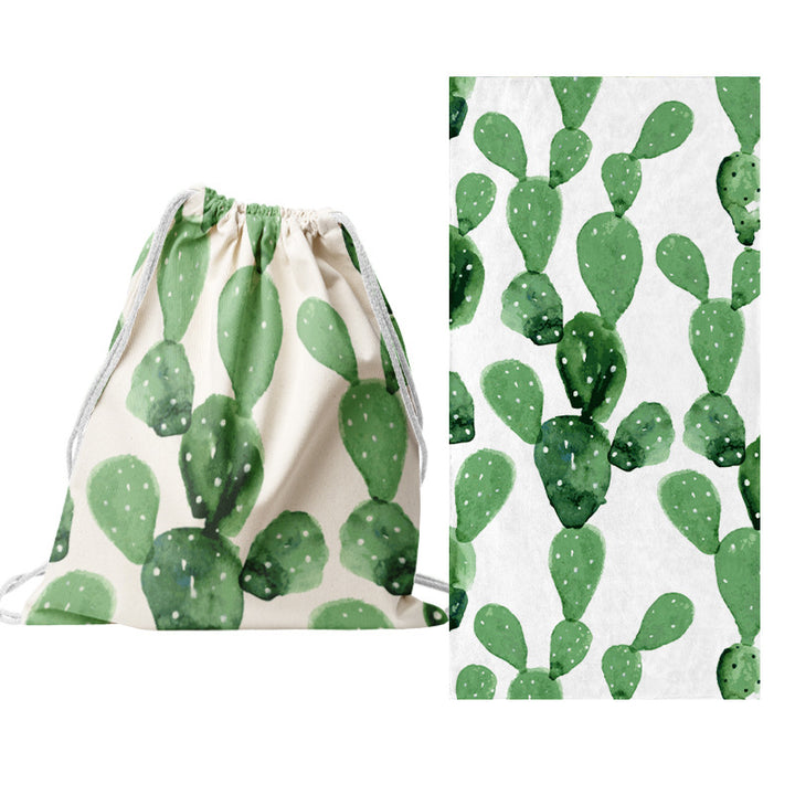 Drawstring bag with creative cactus design Stornfield