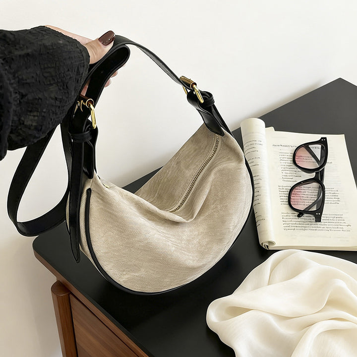 Functional Soft Fabric Shoulder Bag