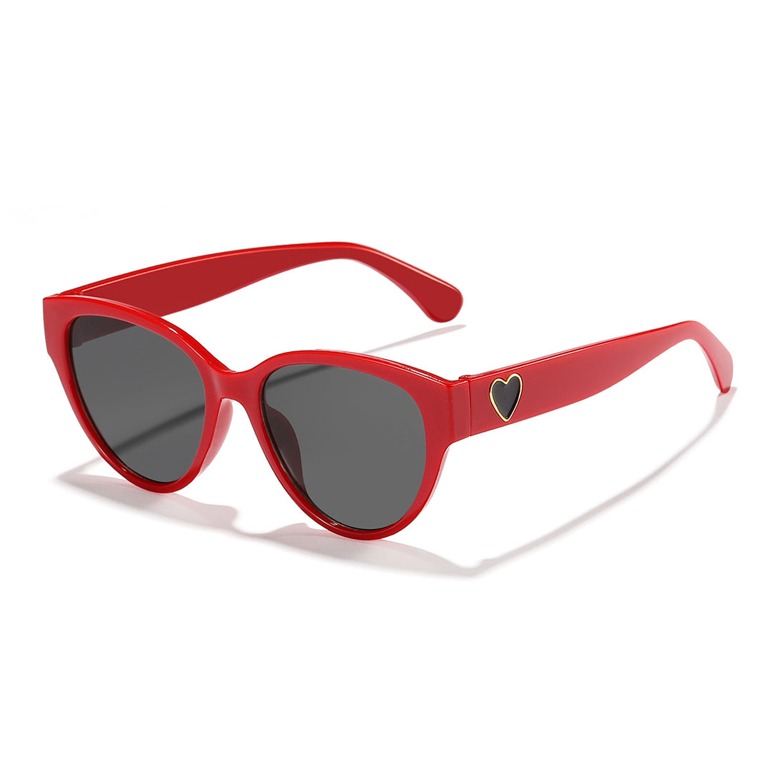 Ladies Cat-Eye Sunglasses with Heart-Shaped Detail and UV Protection Stornfield