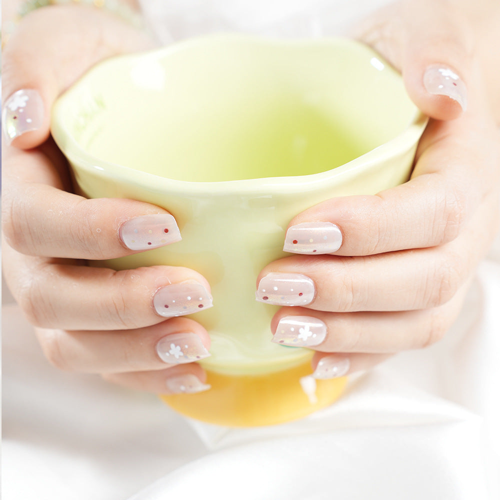 Floral Decorative Press-On Nail Set Stornfield