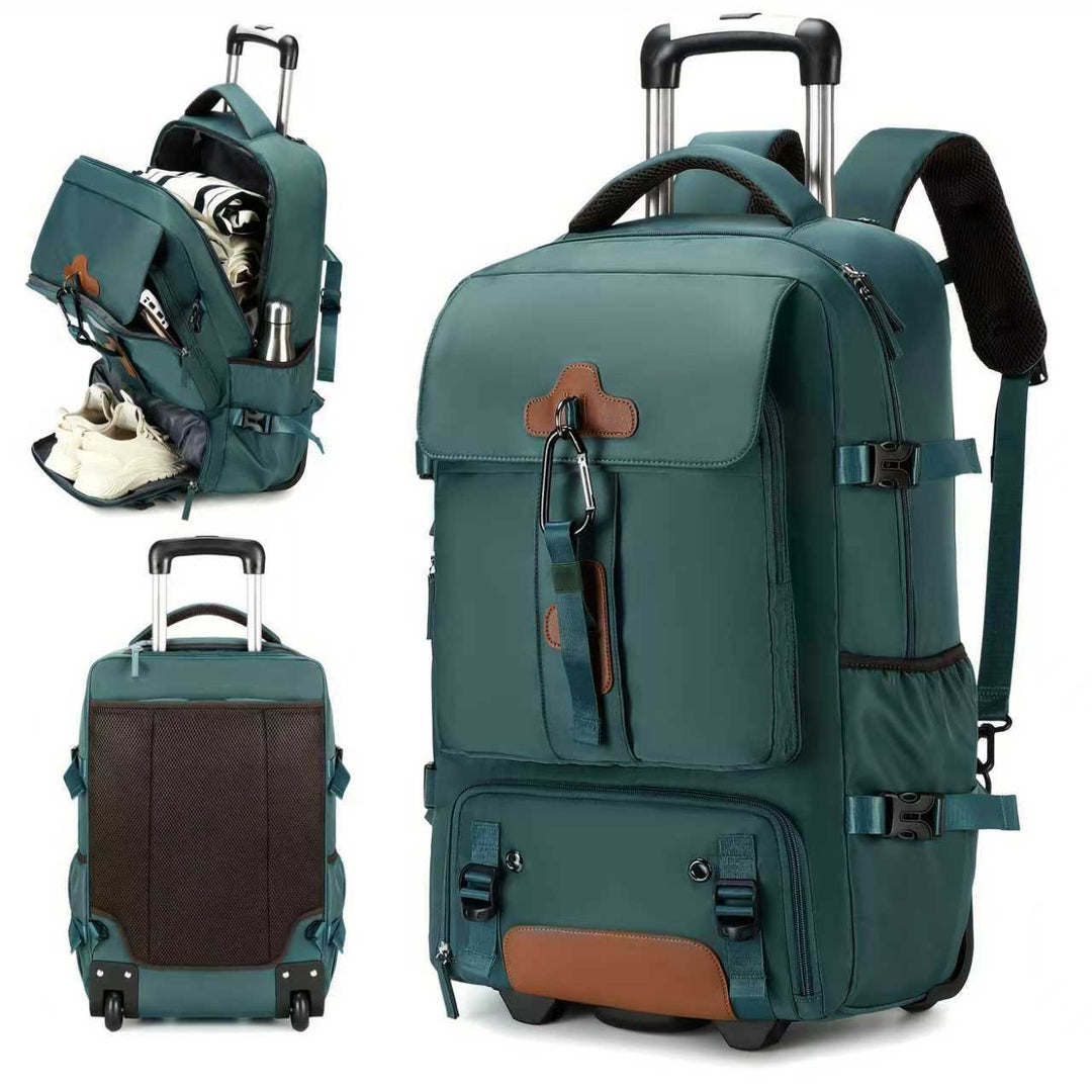 Multi-Compartment Rolling Backpack
